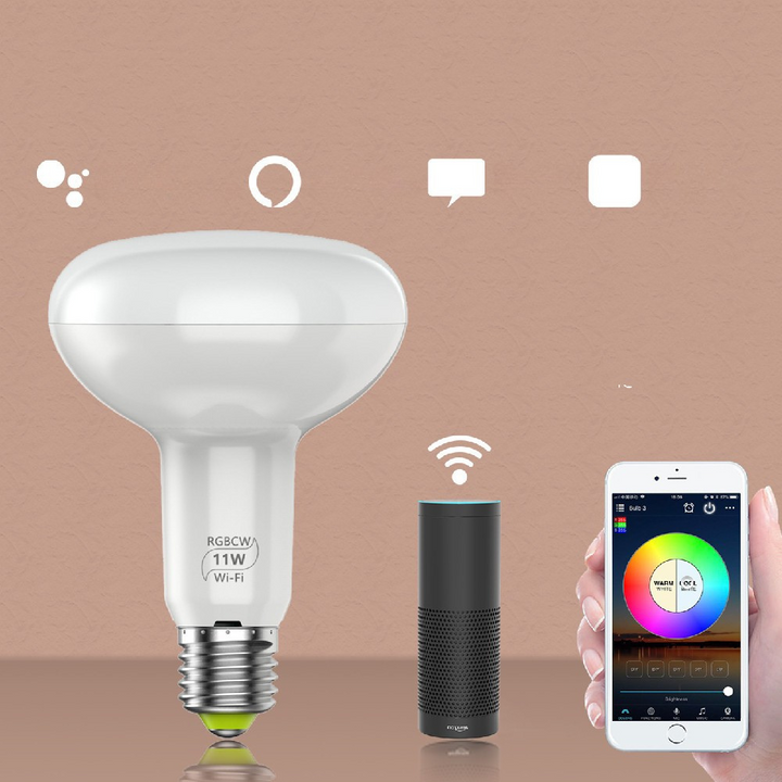 Wifi Smart Bulb 11WRGBW Dimming Remote Control