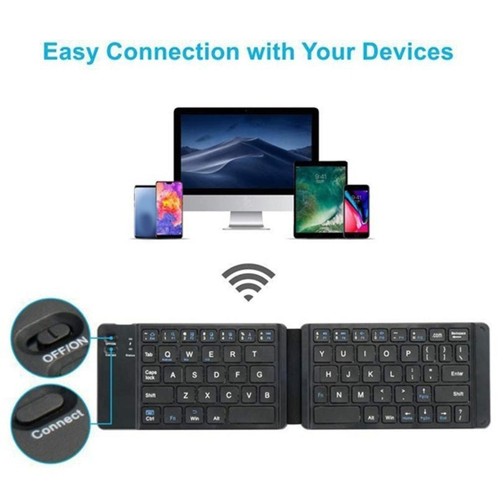 Mini Folding Keyboard Portable Wireless