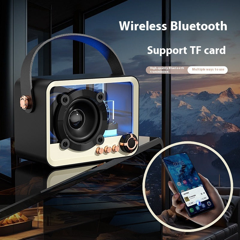 Glass Bluetooth Speaker Outdoor USB Charging