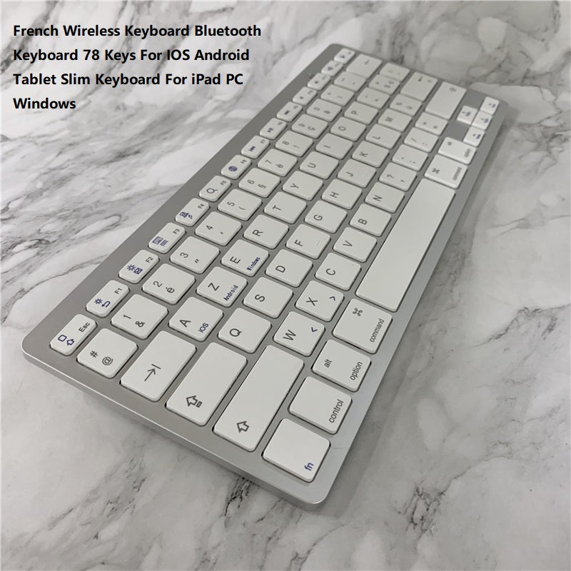 White Wireless Mini Bluetooth Keyboard