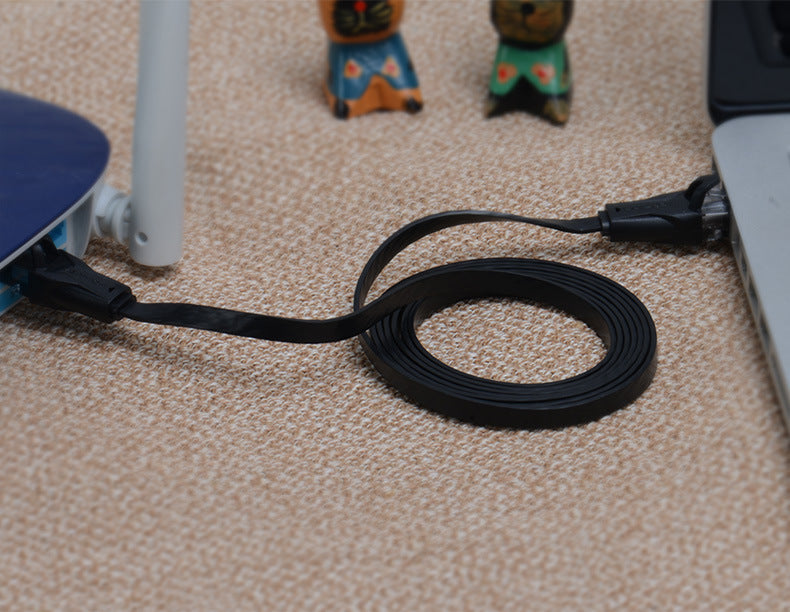 Flat Cat6 Pure Copper Gigabit Cable Router