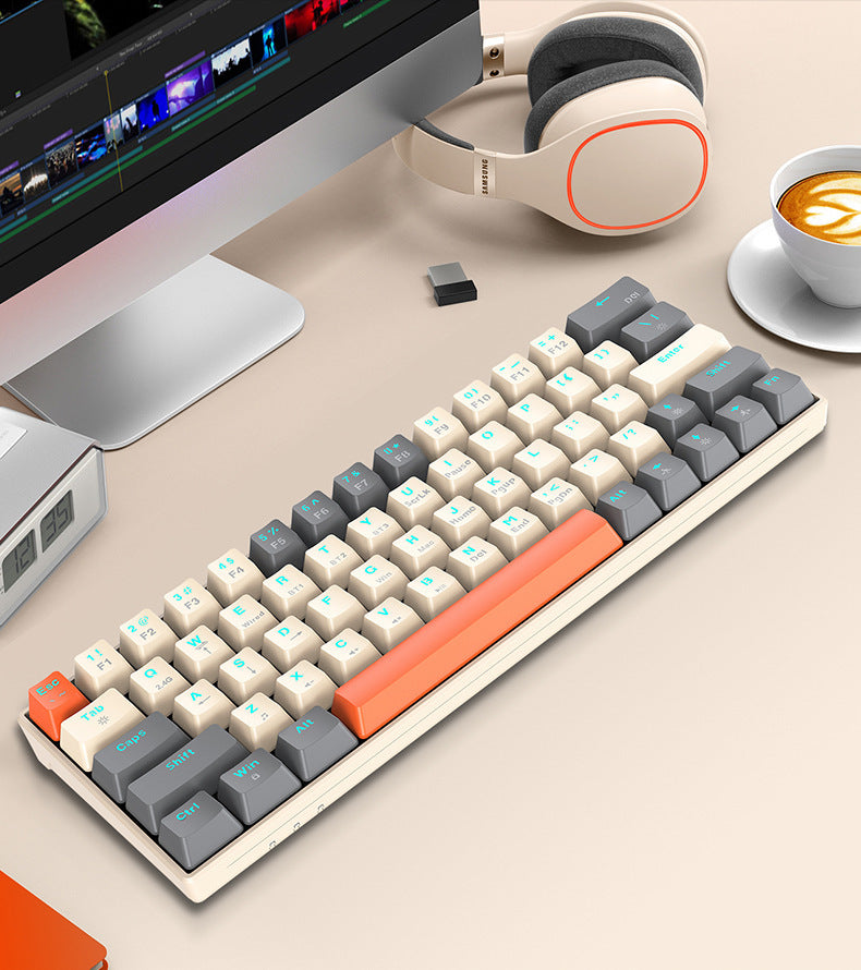 Three-mode Wireless Bluetooth Mechanical Keyboard