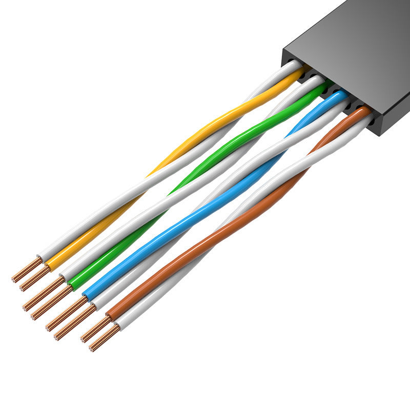 Flat Cat6 Pure Copper Gigabit Cable Router