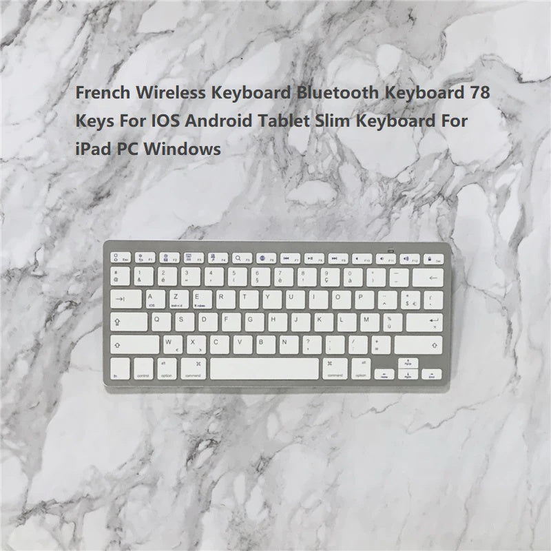 White Wireless Mini Bluetooth Keyboard