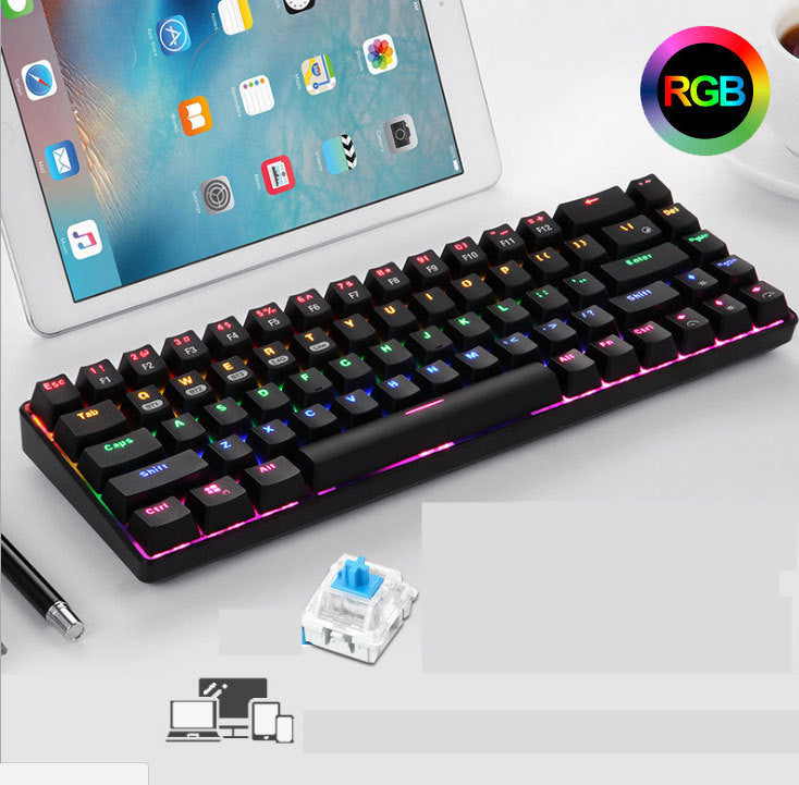 68-key RGB Wireless Bluetooth Mechanical Keyboard