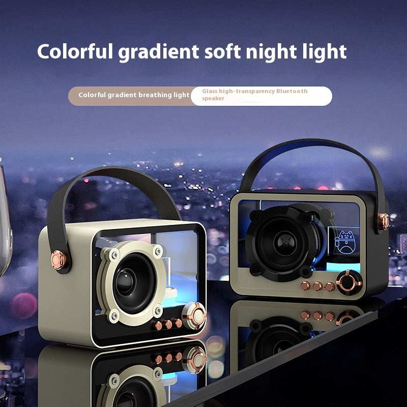 Glass Bluetooth Speaker Outdoor USB Charging